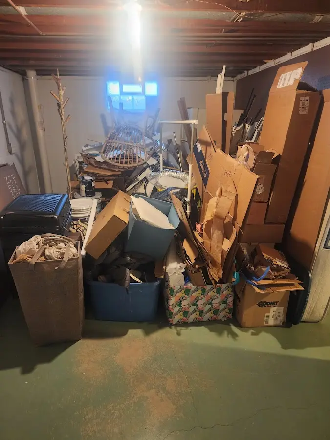 Roll-off dumpster container at job site for Concrete Dumpster Rental in Tillmans Corner